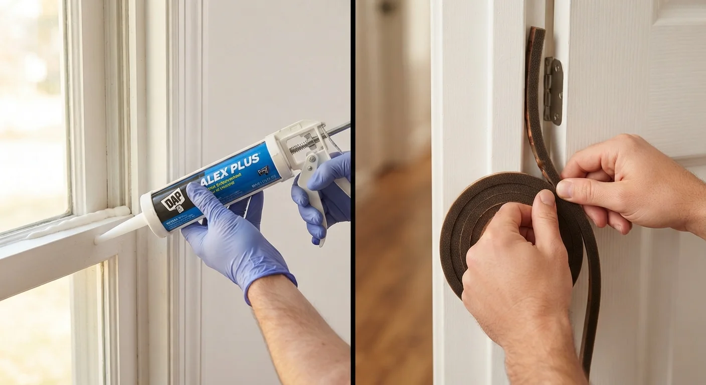 Caulk vs. Weatherstripping: Choosing the Right Seal for Each Job