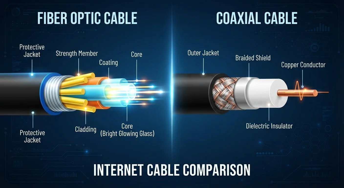 Fiber vs. Cable Internet: What Sets Them Apart and When It Matters