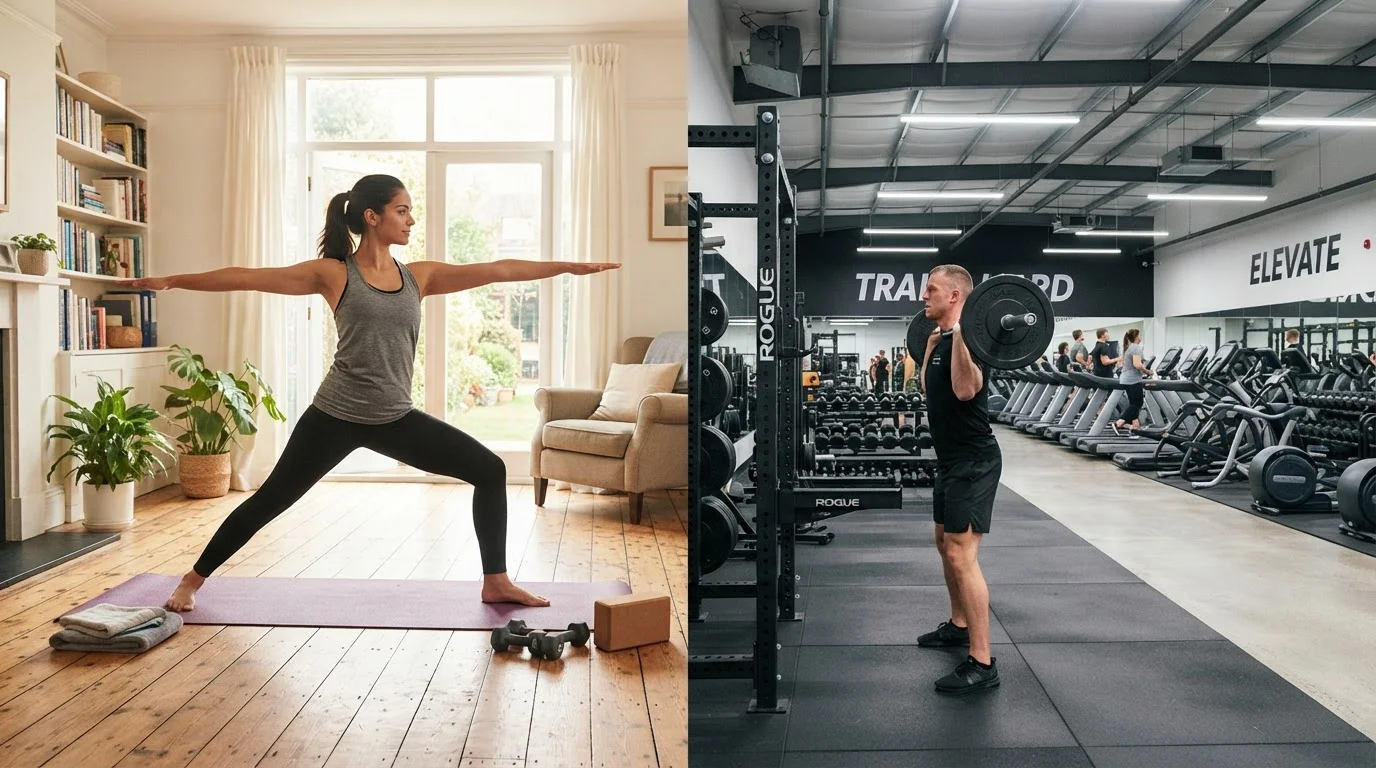 Home Workouts vs. Gym Workouts: A Practical Look at Both Environments