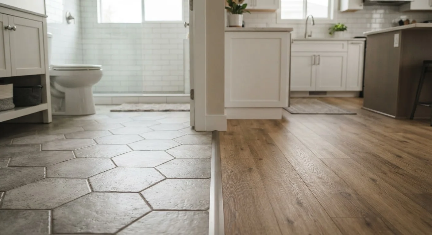 Tile vs. Luxury Vinyl Plank for Bathrooms and Kitchens