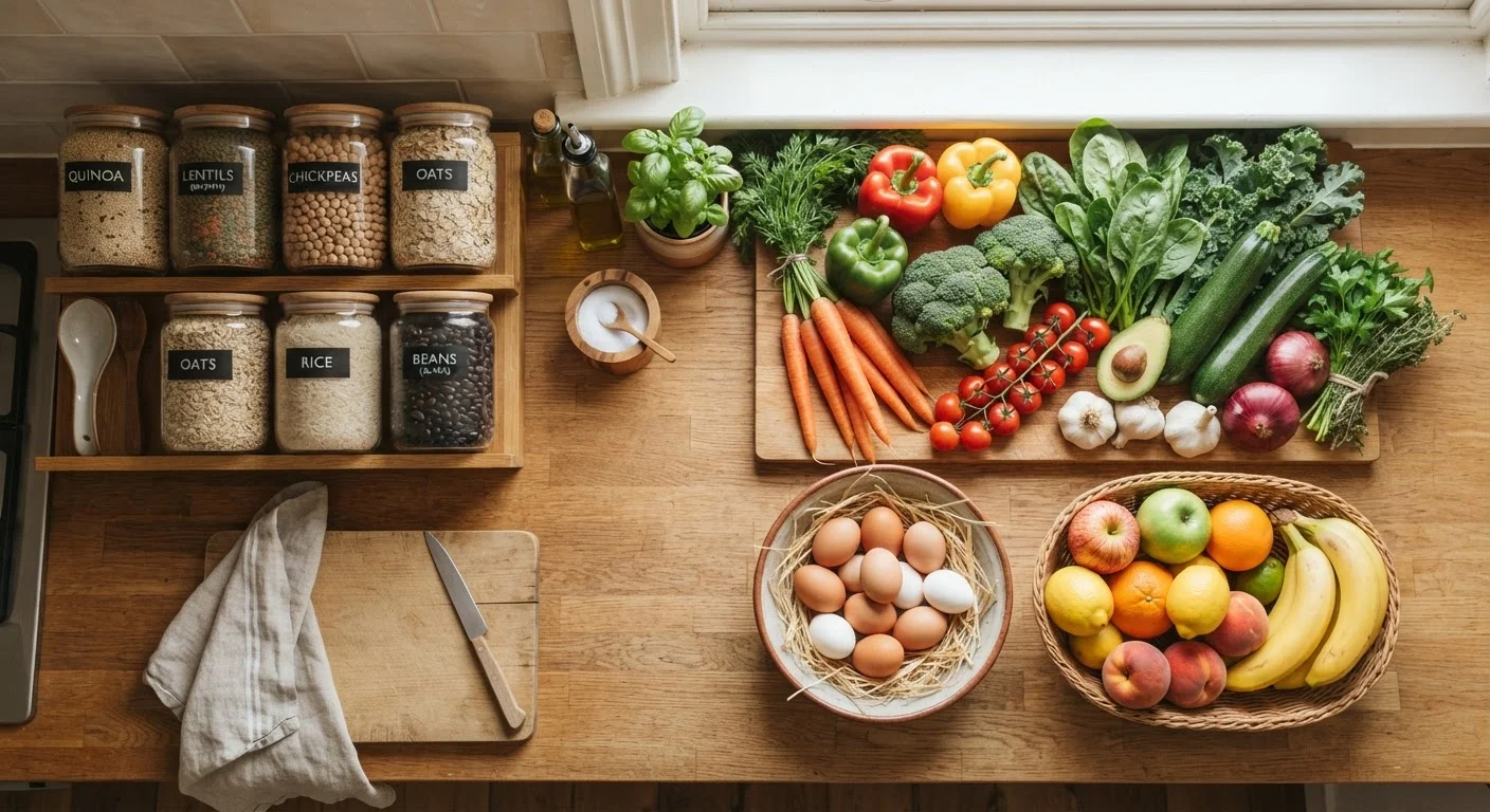 Weekly Grocery and Pantry Checklist for a Nutritionally Balanced Kitchen
