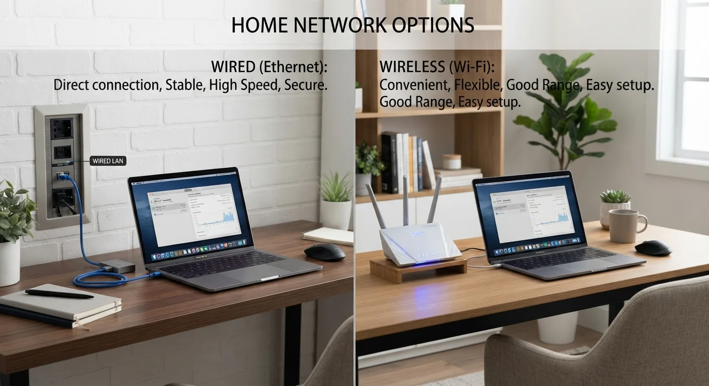 Wired vs. Wi-Fi Connections at Home: Speed, Reliability, and Practical Trade-offs